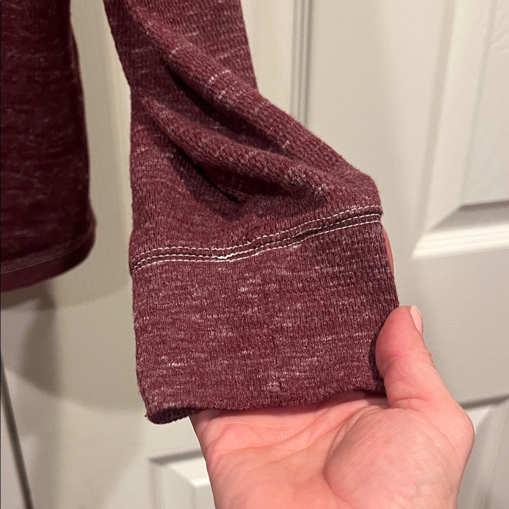 Express Burgundy Pullover Hoodie - Picture 8 of 10